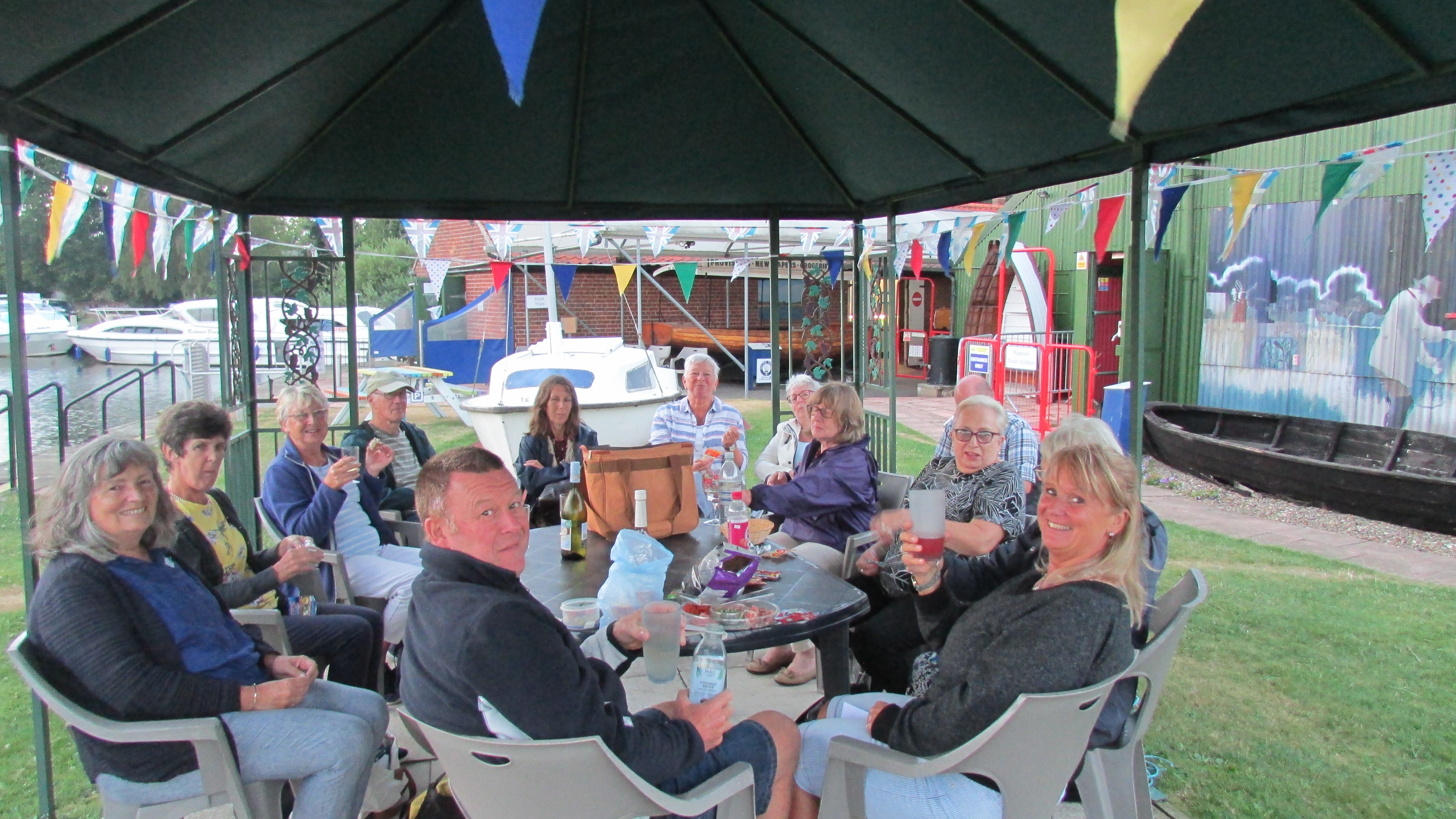 members and partners at the social