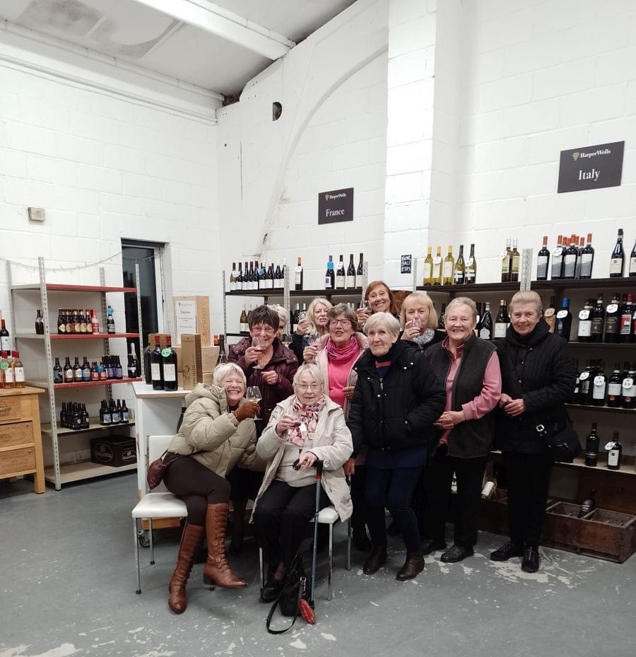 A good time was had by all wine tasting at Harper Wells wine merchants 
