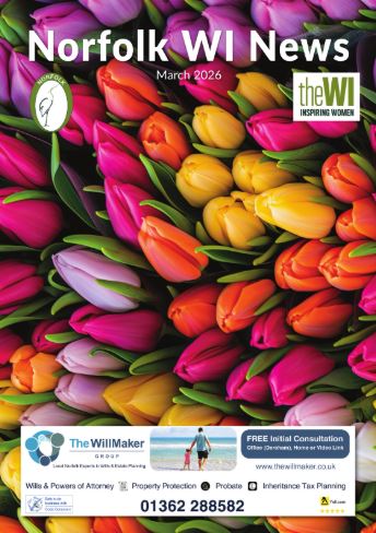 March 2026 magazine cover of tulips