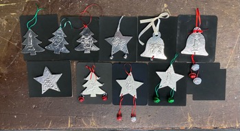 Pewter ornaments