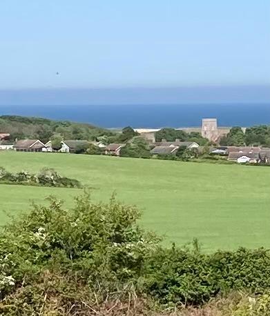 A view across to the sea from Sheringham Park.