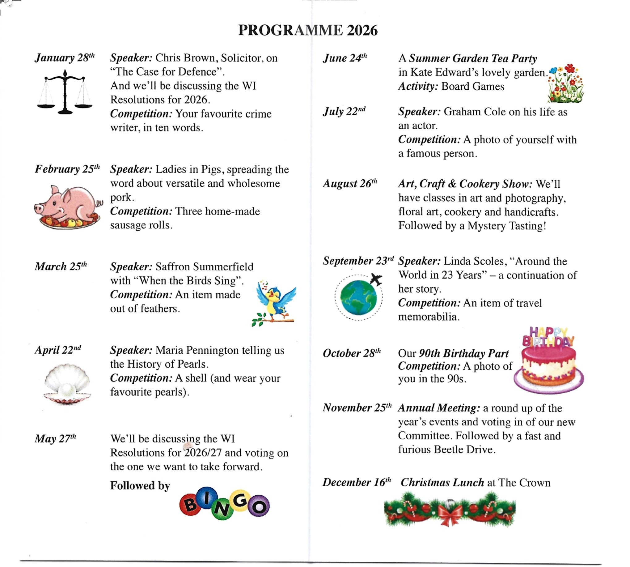 2026 Programme